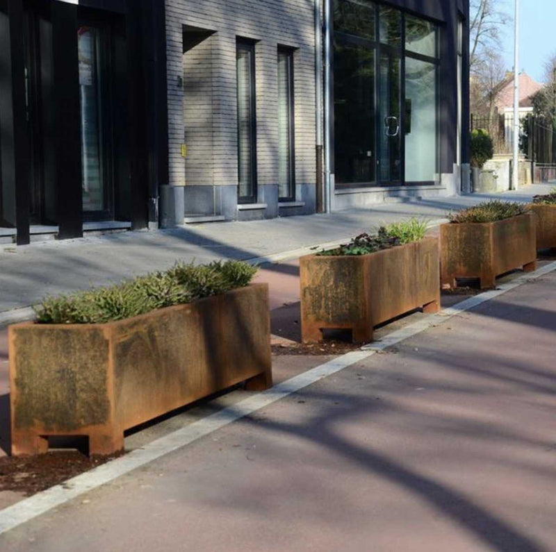 Adezz Corten Carrez with Feet Planter