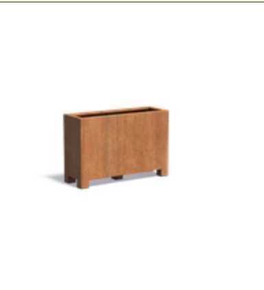 Adezz Corten Carrez with Feet Planter