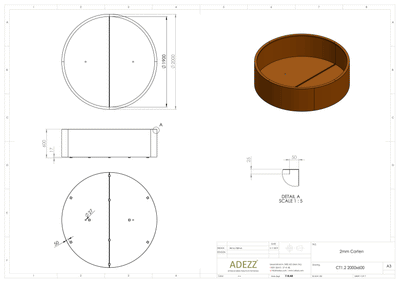 Adezz Circum Circular Corten Planter Adezz Circum Circular Corten Planter